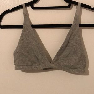 Grey everlane triangle bralette